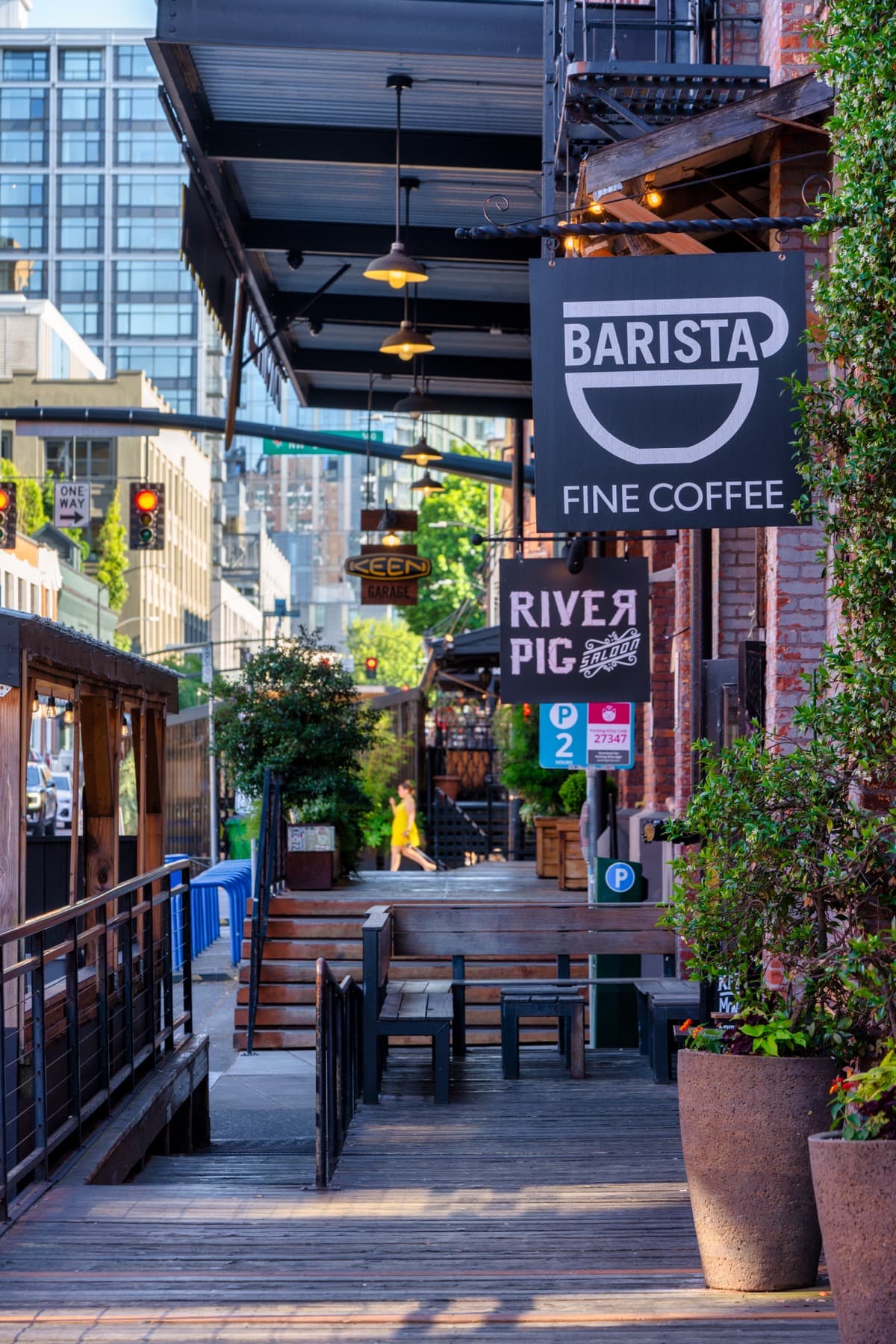 Pearl District street in Portland, Oregon